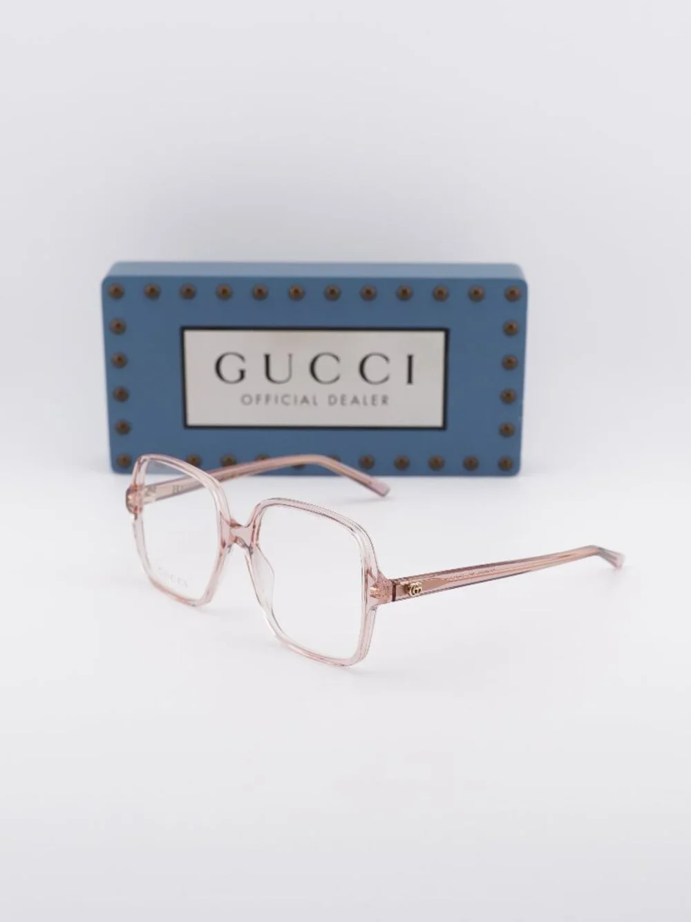 Gucci GG1994O 003 Square Eyeglasses 53mm - Crystal Pink